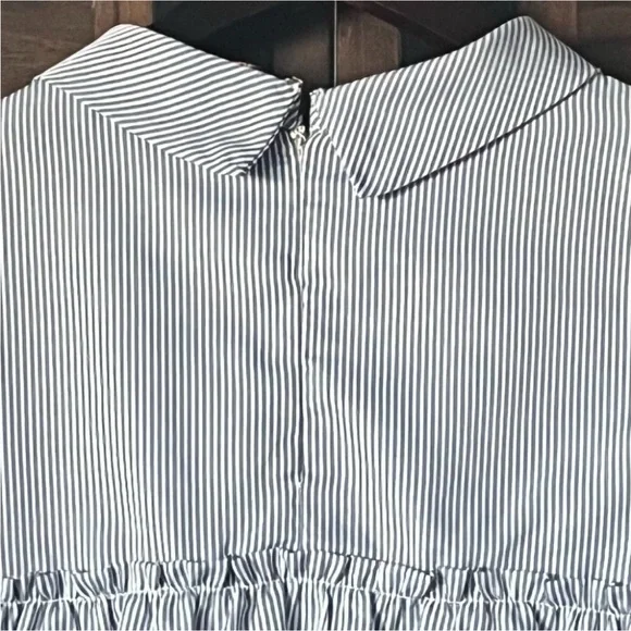 On Twelfth Blue and White Striped Shirt - Picture 4 of 10